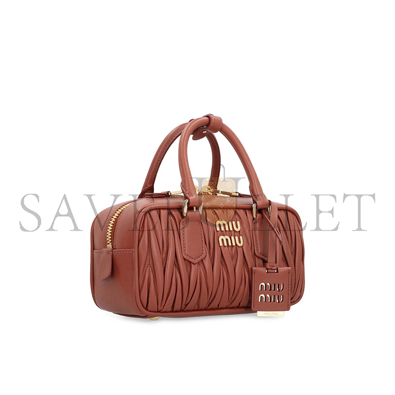 MIU MIU ARCADIE MATELASSÉ NAPPA LEATHER BAG 5BB142 (22*10.5*7.5cm)